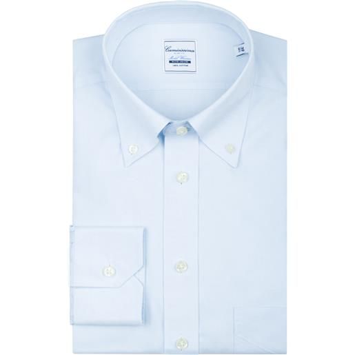 Camicissima camicia non iron azzurra, con taschino, slim warsaw button down