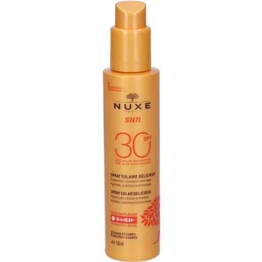 Nuxe spray solare delizioso alta protezione spf30 viso e corpo 150 ml