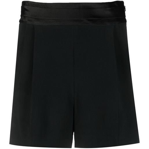 Saloni shorts a vita alta - nero
