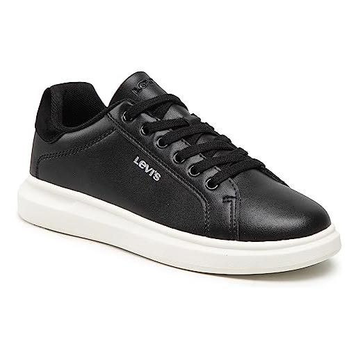 Levi's ellis, sneaker donna, bianco brillante argento, 36 eu