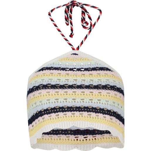 TOMMY JEANS top crochet all'americana donna