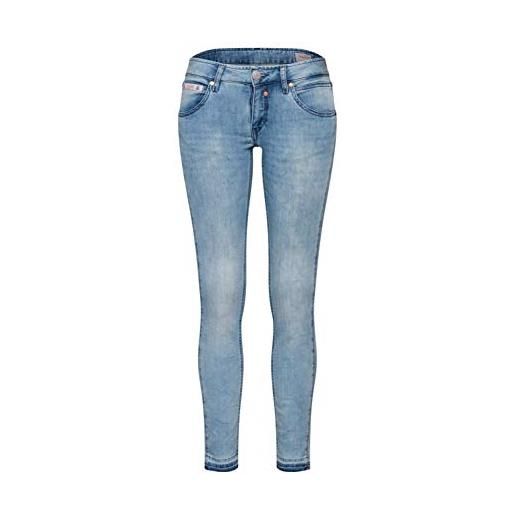 Herrlicher touch cropped jogg denim jeans slim, blu (freshly 797), 42 (taglia produttore: 27) donna