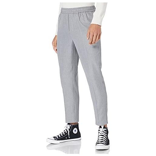 CASUAL FRIDAY pilou pinstriped pants pantaloni eleganti da uomo, 50813 grigio chiaro mélange, 40/3xl