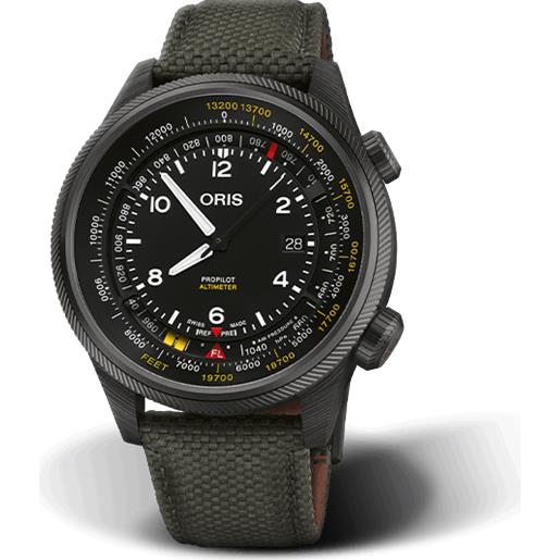 Oris orologio Oris pro. Pilot altimeter con cassa in titanio e fibra di carbonio