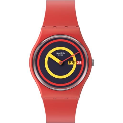 Swatch concentric red Swatch so28r702