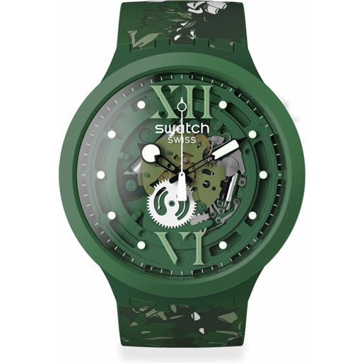 Swatch camoflower green big bold Swatch sb05g104
