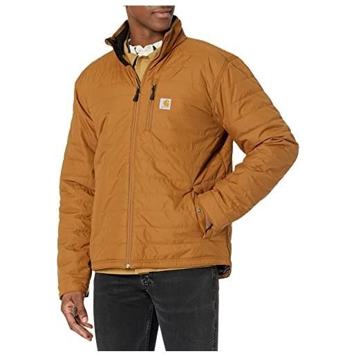 Carhartt rain defender giacca termica relaxed fit leggera gilliam, marrone, xl uomo