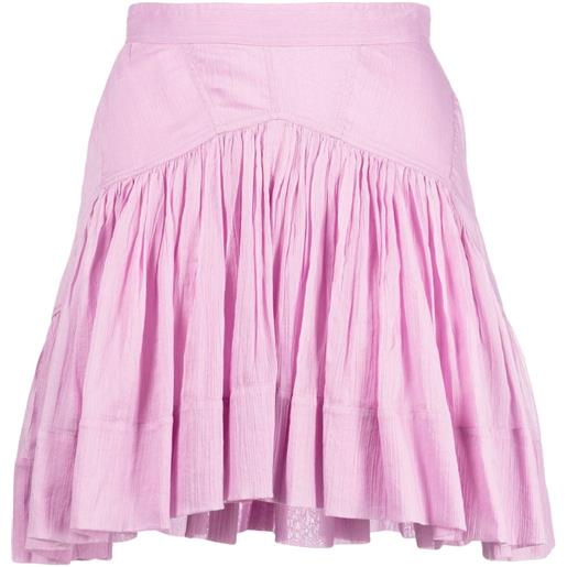 ISABEL MARANT minigonna con arricciatura - rosa
