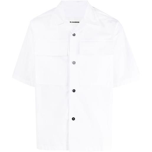 Jil Sander camicia con tasche - bianco