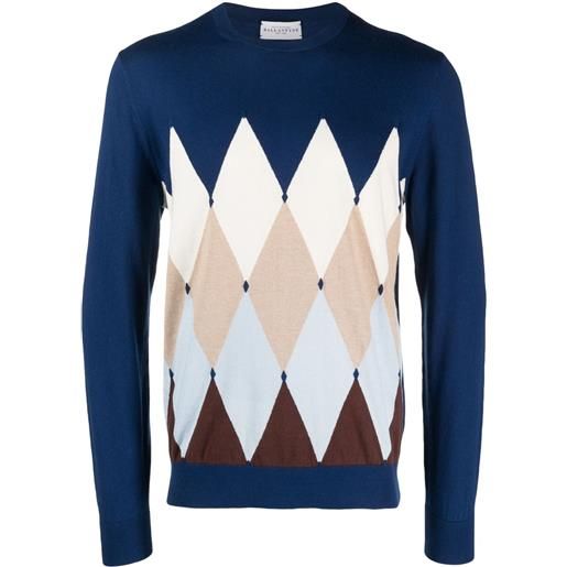 Ballantyne maglione con stampa geometrica - blu