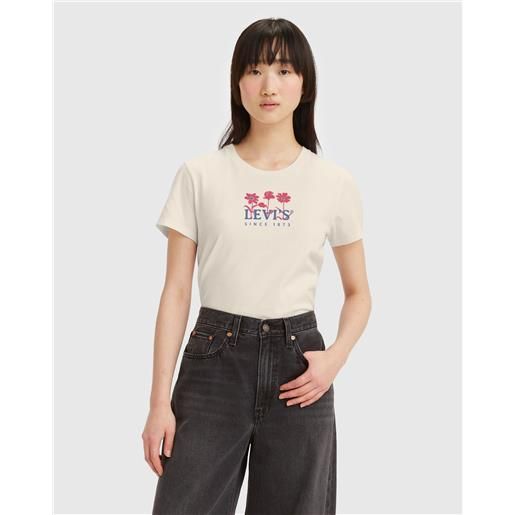 Levi's t-shirt the perfect flower marrone donna
