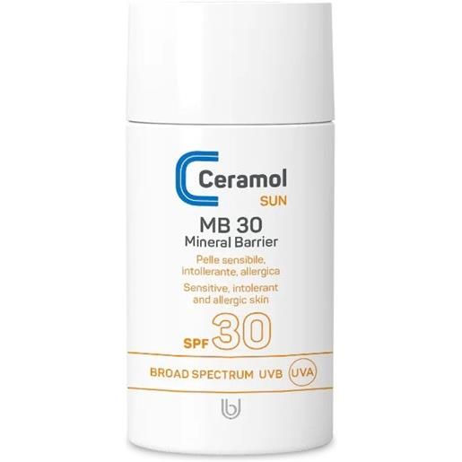 CERAMOL mb 30 mineral barrier 50ml crema solare corpo alta prot. , solare viso alta prot. 
