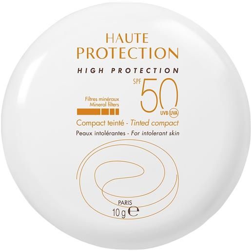 Avène alta protezione compatto spf50 10g make up solare viso dorato
