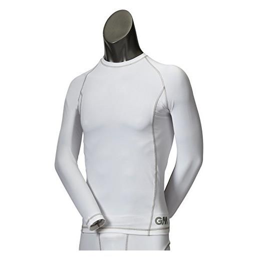 GM bambini teknik intima a maniche lunghe shirts, bambino, teknik base layer long sleeve, white/silver, s