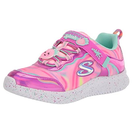 Skechers jumpsters sweet kickz, scarpe da ginnastica bambine e ragazze, strawberry splash sintetico multi mesh, 33 eu