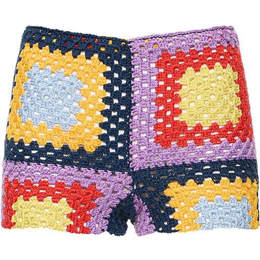 MARNI shorts in cotone crochet