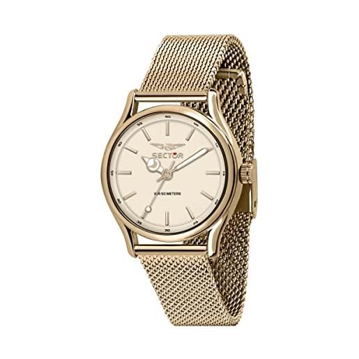Sector No Limits orologio da donna, collezione 660, in acciaio, ip oro beige - r3253517502