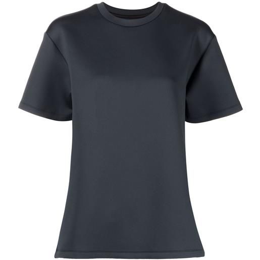 Cynthia Rowley t-shirt con maniche a spalla bassa - nero