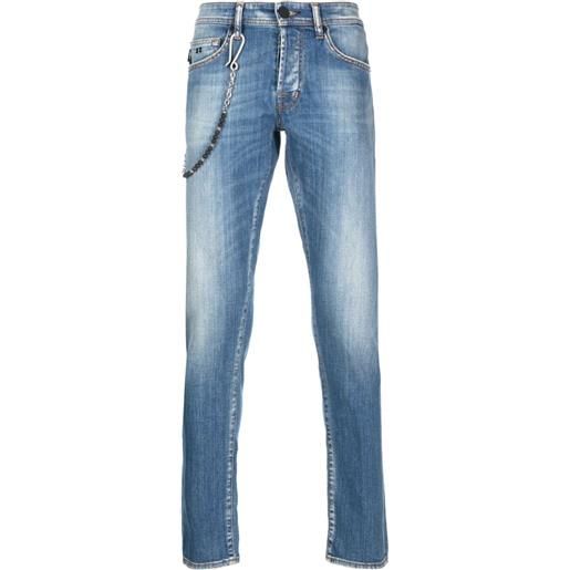 Sartoria Tramarossa jeans dritti con dettaglio catena - blu