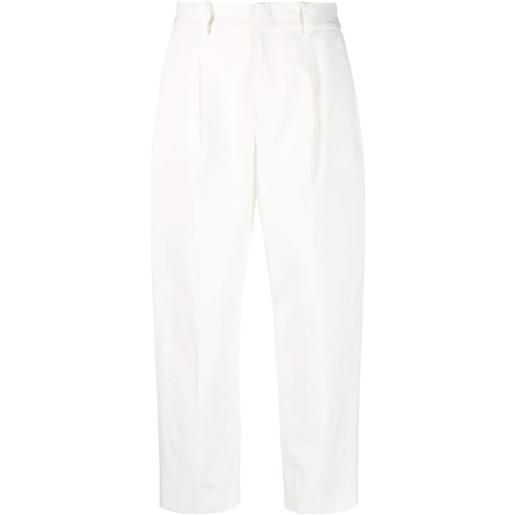 PT Torino pantaloni crop - bianco