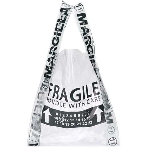 Maison Margiela borsa shopper fragile - nero