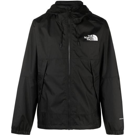 The North Face impermeabile mountain q con cappuccio - nero