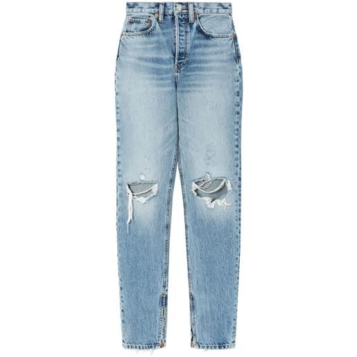 RE/DONE jeans super high drainpipe - blu