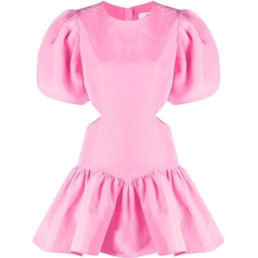 MSGM abito corto con dettaglio cut-out - rosa