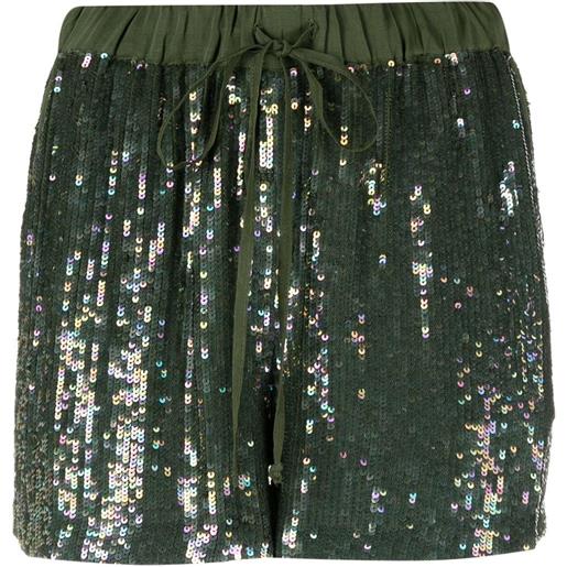 P.A.R.O.S.H. shorts con paillettes - verde