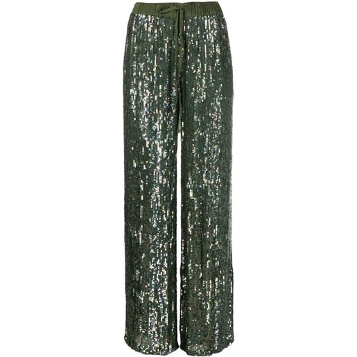 P.A.R.O.S.H. pantaloni con paillettes - verde
