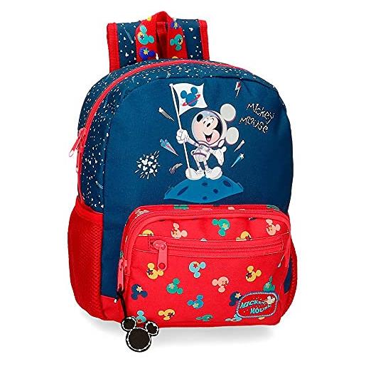 Disney mickey on the moon, bagagli borsa a tracolla bambini e ragazzi, blu (blue), 23x28x10 cms