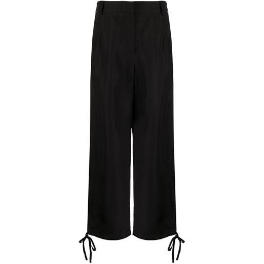 MSGM pantaloni crop - nero