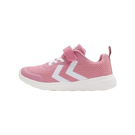 hummel actus recycled jr, scarpe da ginnastica, rosa mélange, 36 eu