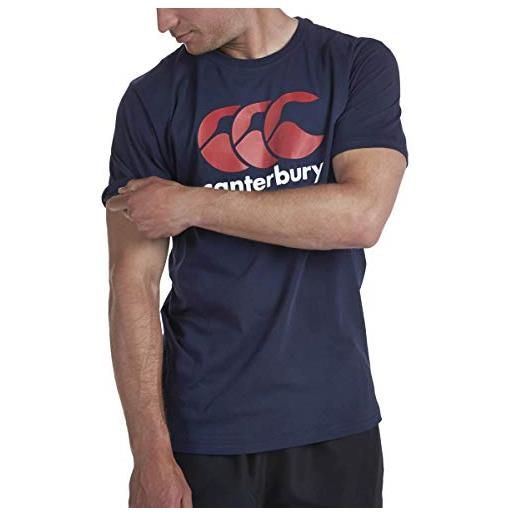 Canterbury, ccc logo, t-shirt, uomo, blu (navy), 4xl