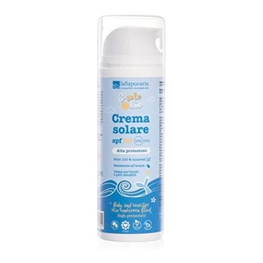 La Saponaria crema solare bimbi e pelli sensibili spf 50 -
