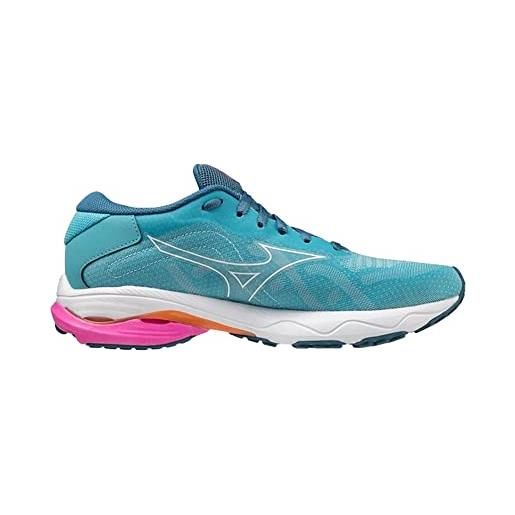Mizuno wave ultima 14, scarpe per jogging su strada, donna, maui blue/white/807 c, 41 eu