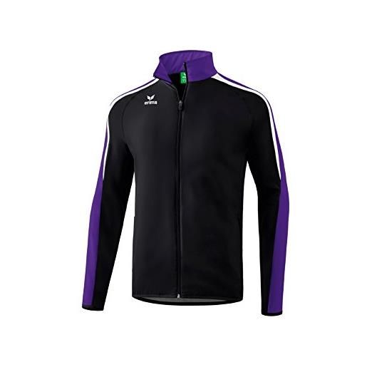 Erima 1011830, jacket unisex bambini, nero/violet/bianco, 152