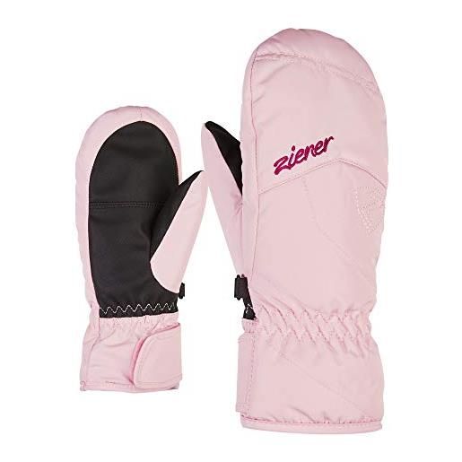 Ziener layota pr mitten girls glove, guanti da sci/sport invernali. Bambina, rosa, 7.5