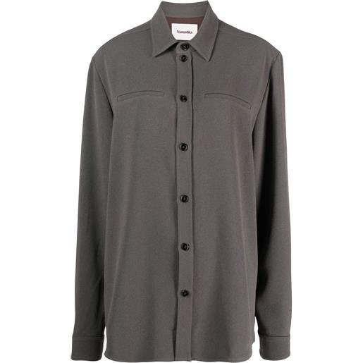 Nanushka camicia oversize - grigio