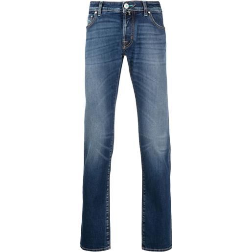 Jacob Cohën jeans slim con ricamo - blu