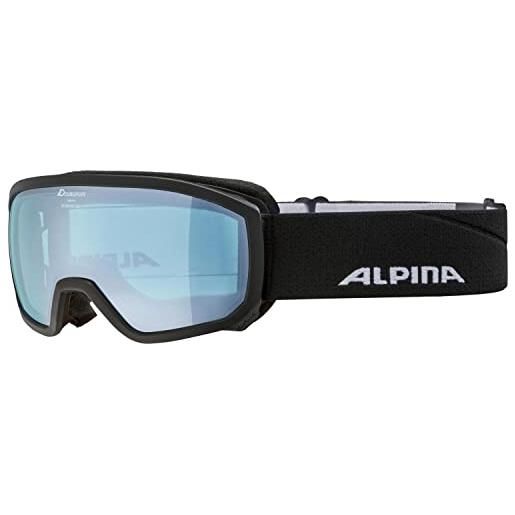 ALPINA unisex - bambini, scarabeo jr. Q-lite occhiali da sci, black-rose, one size