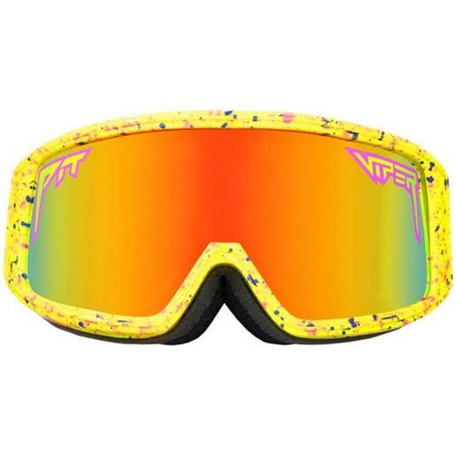 Pit Viper the gogglés 1993 ski goggles giallo rainbow mirror + purple clear/cat3-cat0