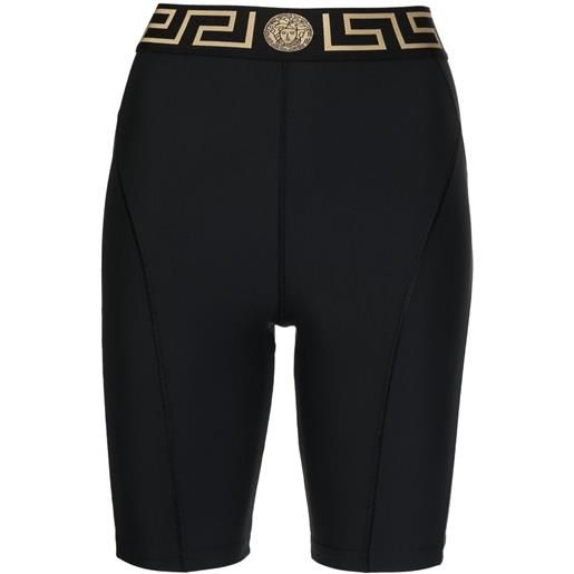 Versace shorts con logo - nero