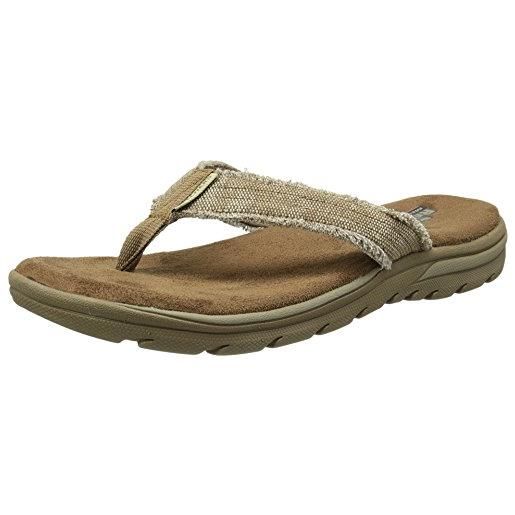 Skechers - supreme bosnia sandal, infradito da uomo, beige (tan), 45