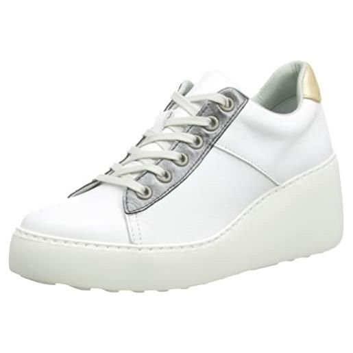 Fly London delf580fly, scarpe da ginnastica donna, menta nuda bianca, 42 eu