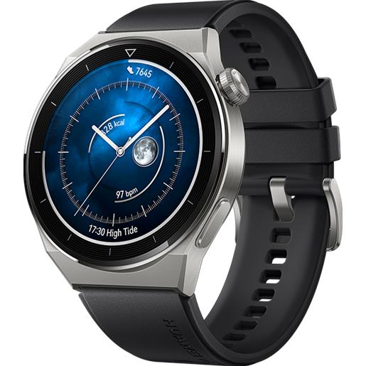 Huawei watch gt3 pro 46mm black fluoroelastomer smartwatch