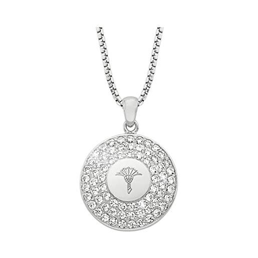 Joop!Collana con ciondolo collana da donna in argento 925, con zirconi sintetici, 42+3 cm, argento, fornita in confezione regalo per gioielli, 2023551