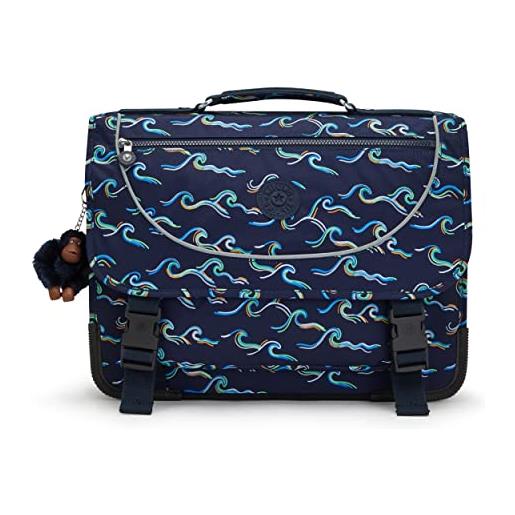 Kipling preppy, bagagli per bambini unisex - adulto, blu (fun ocean print), taglia unica