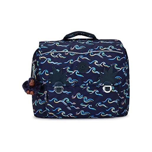 Kipling iniko, bagagli unisex - bambini e ragazzi, blu (fun ocean print), taglia unica