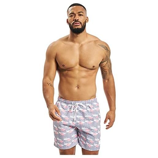 Urban classics costume da bagno uomo, pantaloncini da bagno ad asciugatura rapida, boxer da bagno surf e attivitá sportiva, colore white dot camo aop, xxl